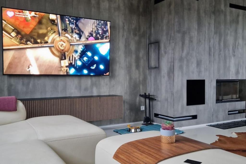 Ferienwohnung Exklusives Design-Penthouse Mc1 Seligenstadt Exterior foto