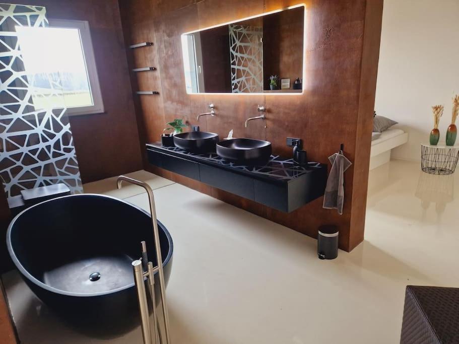 Ferienwohnung Exklusives Design-Penthouse Mc1 Seligenstadt Exterior foto