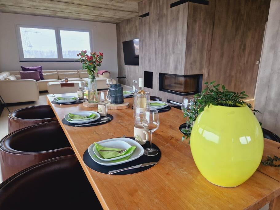 Ferienwohnung Exklusives Design-Penthouse Mc1 Seligenstadt Exterior foto